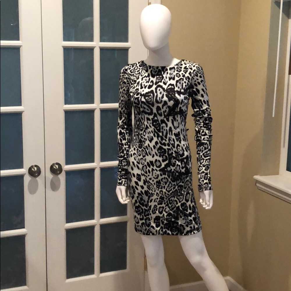 Philipp Plein Leopard Skull Dress